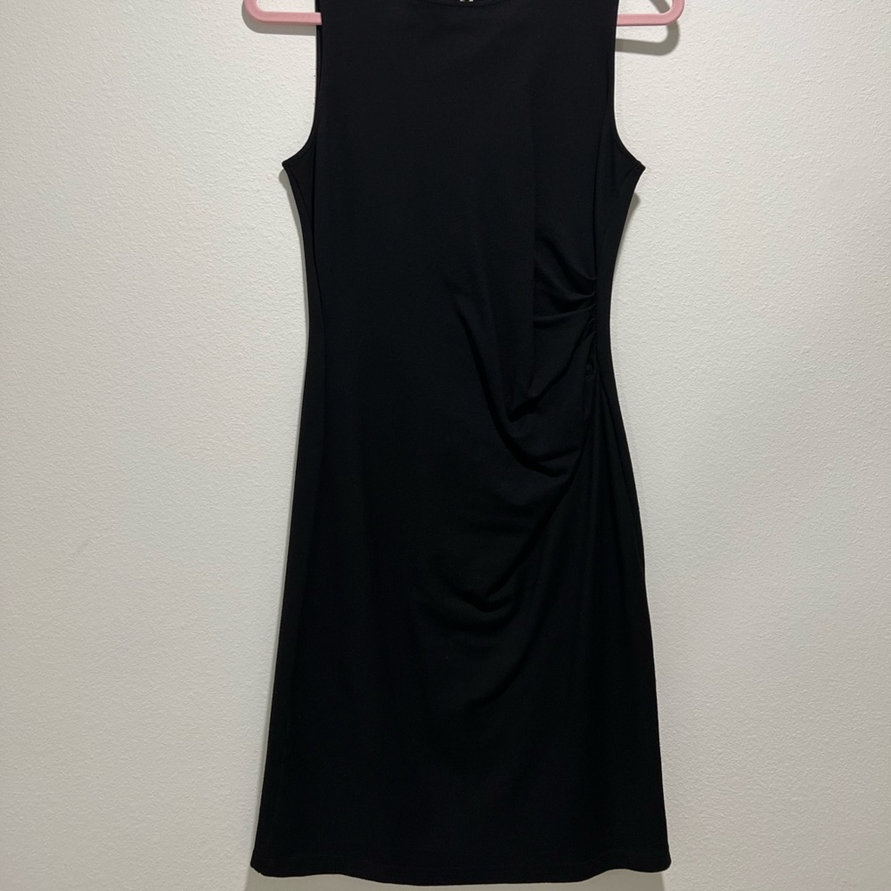 Kenneth Cole Professional Dress, size 6, black with white zipper up back